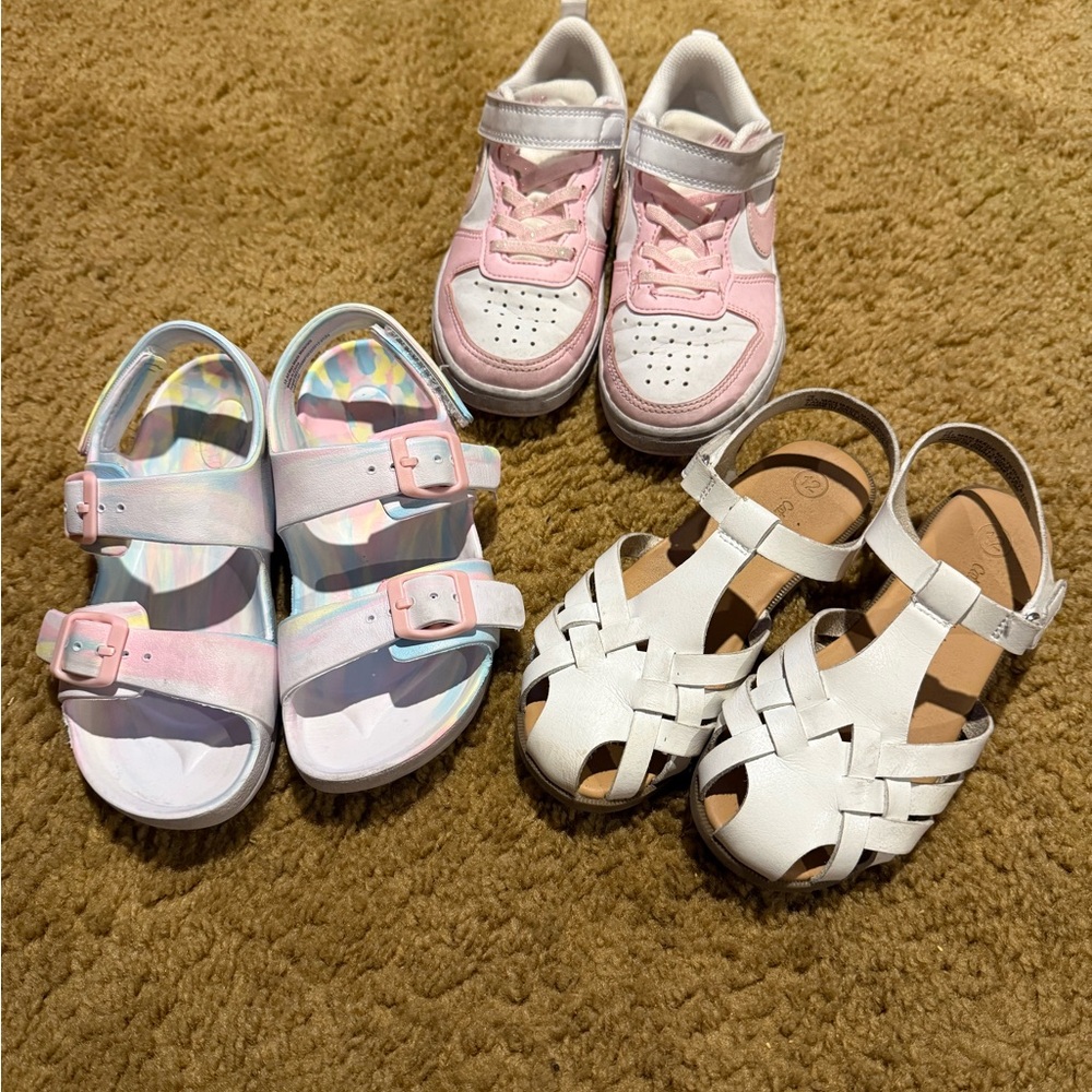 Size 12c Little Girl’s Sandals and Sneakers